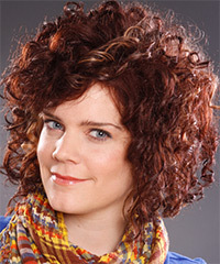 Casual Medium Curly hairstyle